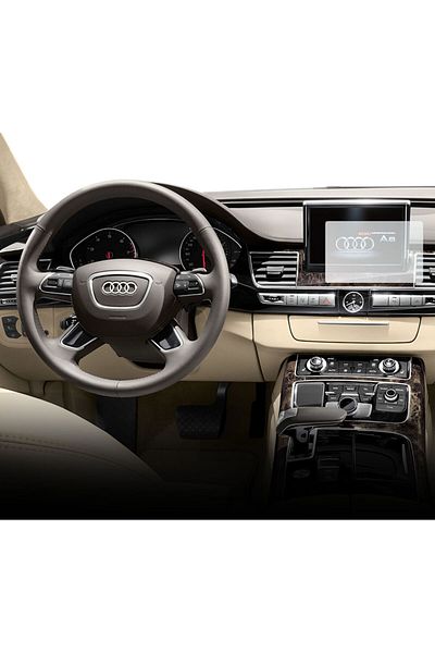 UNIVERSAL CAR Navigation Protection Film Audi A8 (D4) 2013-2017, Duragon, silicone, installation kit