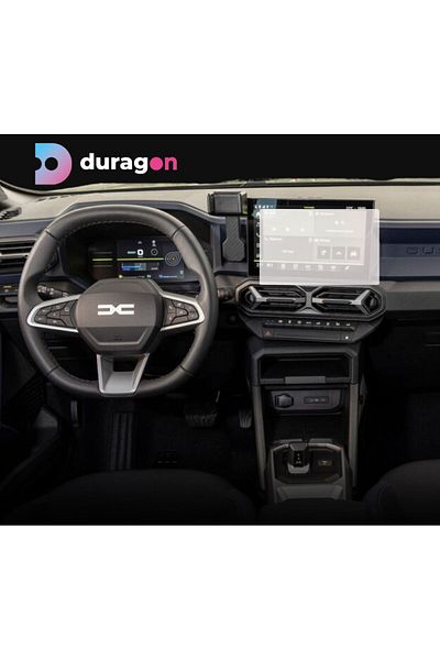 Dacia Navigation Display Protection Film, Duragon, Dacia Duster 2024+, silicone, Installation kit