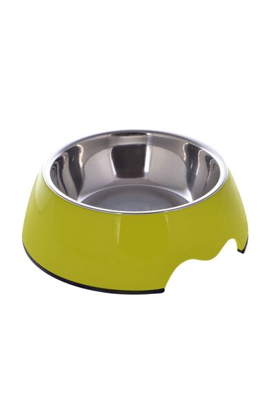 NUTRAPET وعاء دائري من الميلامين بلون أخضر ببغاء مقاس متوسط: 17.5 × 6.5 سم، 3...