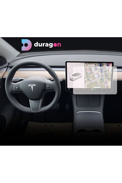 TESLA Navigation Protection Film Tesla Model Y 2019+, Duragon, silicone, installation kit