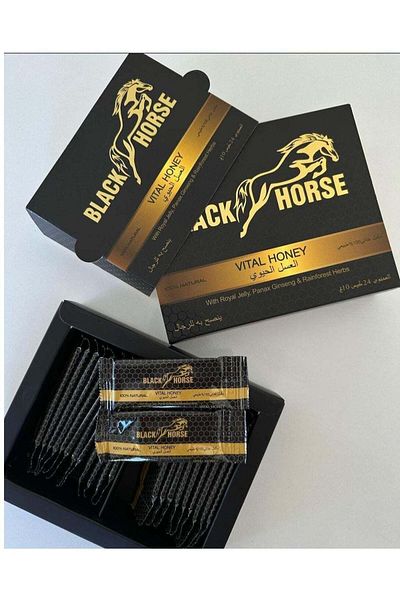 Vip Black Horse Honey 24 Packets (From Malaysia) Original