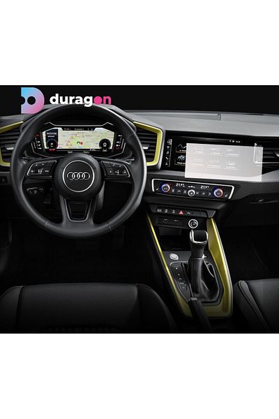 UNIVERSAL CAR Navigation Protection Film Audi A1 Sportback 2018+, Duragon, Matte silicone, installation kit