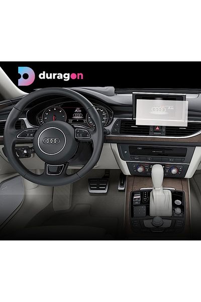 UNIVERSAL CAR Navigation Protection Film Audi A6 2014-2018, Duragon, silicone, installation kit