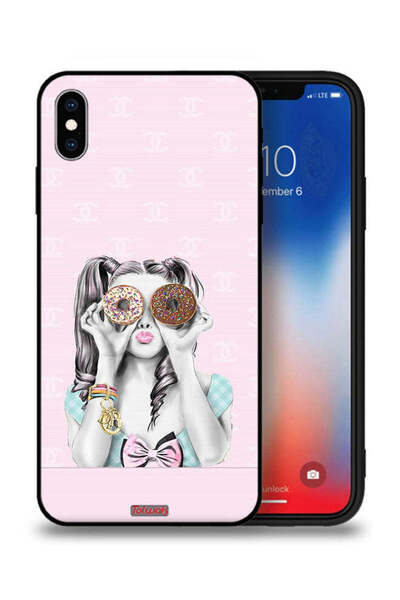 Tolwak غطاء حماية لجهاز Apple iPhone XS يحمل قطعتين من الدونات