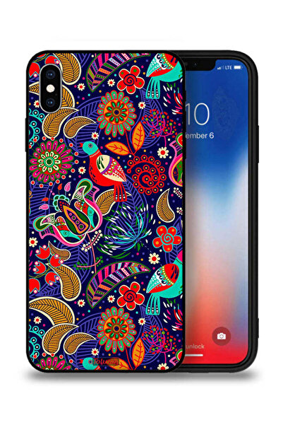 Tolwak غطاء حماية لجهاز Apple iPhone XS Max بنقشة طيور وزهور