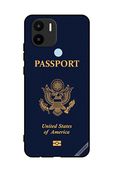 Covernex غطاء حماية لهاتف شاومي ريدمي A1 بلس بنمط جواز السفر الأمريكي