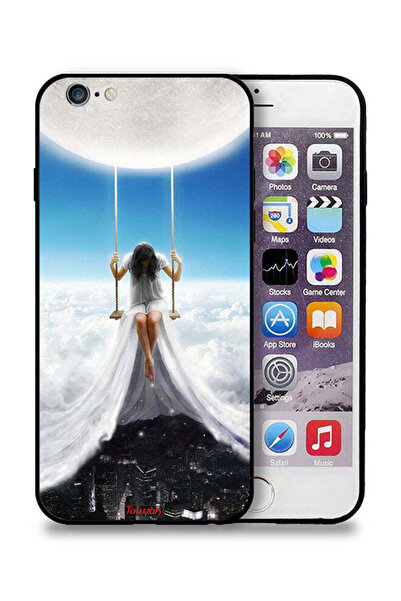 Tolwak Apple iPhone 6 Plus/6s Plus Protective Case Moon Clouds Town Art