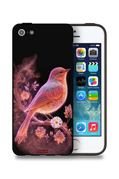 Tolwak غطاء حماية لجهاز Apple iPhone 5/5s/SE برسومات طيور لطيفة