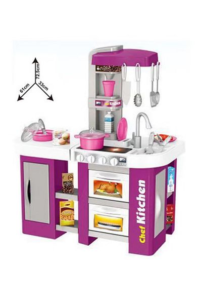 toy box tr 49-Piece Portable Lightweight Durable Talented Pretend Chef Kitchen Play Set