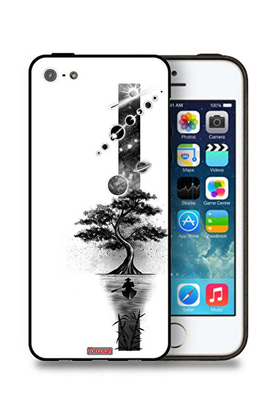 Tolwak غطاء حماية لجهاز Apple iPhone 5/5s/SE برسومات الأرض والفضاء