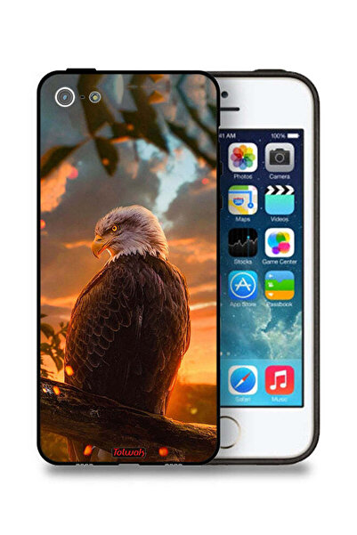 Tolwak غطاء حماية بتصميم نسر لهاتف Apple iPhone 5/5s/SE