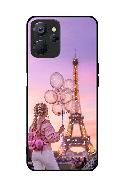 Covernex غطاء حماية لهاتف Realme 9i 5G فتاة تحمل بالونات