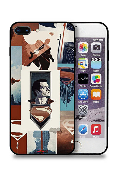 Tolwak غطاء حماية لجهاز Apple iPhone 7 Plus برسومات سوبرمان