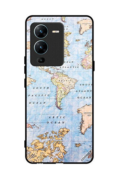 Covernex Protective Case Cover For vivo V25 Pro World Map