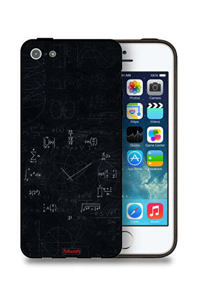 Tolwak جراب حماية Apple iPhone 5/5s/SE بتصميم ساعة رياضيات