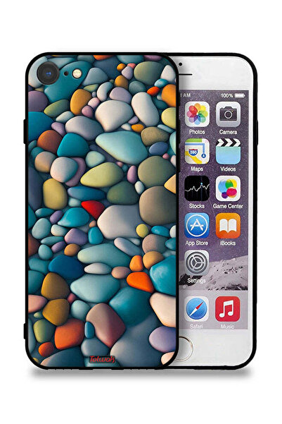 Tolwak جراب حماية لهاتف Apple iPhone SE (2022) بنمط تجريدي من الأحجار