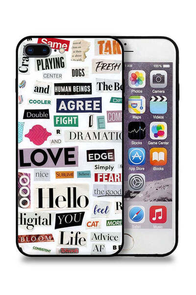 Tolwak جراب حماية لجهاز Apple iPhone 7 Plus مع ملصقات اقتباسات قصيرة