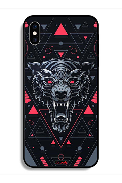 Tolwak جراب واقٍ لهاتف Apple iPhone X بتصميم الذئب المتمرّد