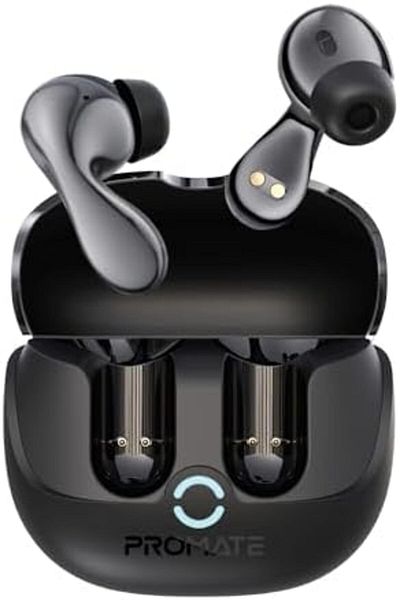 Promate True Wireless Earbuds with Active Noise Cancellation (ANC) and Environmental Noise Cancellat