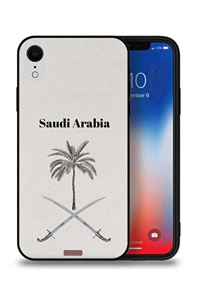 Tolwak غطاء حماية لجهاز آيفون XR من آبل - لوحة فنية لشعار المملكة العربية الس...