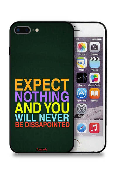 Tolwak جراب حماية لجهاز Apple iPhone 7 Plus لا تتوقع شيئًا ولن تشعر بخيبة الأ...