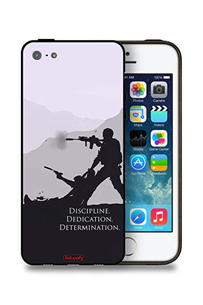 Tolwak جراب حماية لجهاز Apple iPhone 5/5s/SE - انضباط، تفانٍ، تصميم