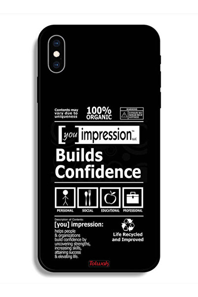 Tolwak جراب حماية لهاتف Apple iPhone X ملصق بناء الثقة