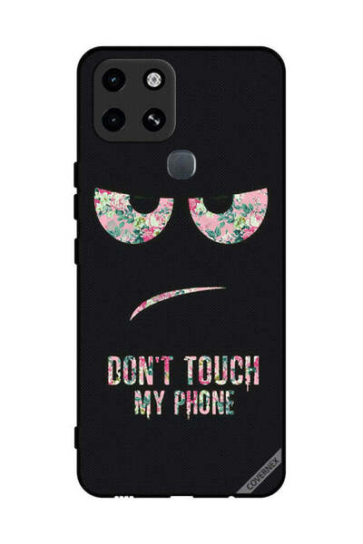 Covernex غطاء حماية لهاتف إنفينيكس سمارت 6 - لا تلمس هاتفي - زهري