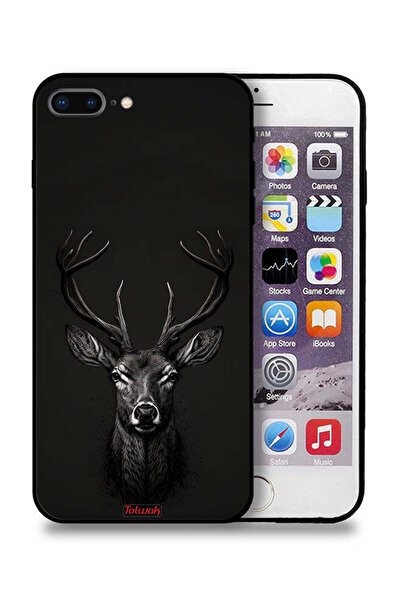 Tolwak غطاء حماية لجهاز Apple iPhone 7 Plus برسومات فنية رقمية من Deer