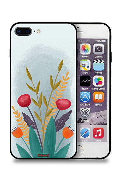 Tolwak غطاء حماية لجهاز Apple iPhone 7 Plus برسومات نباتية
