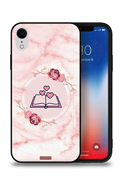 Tolwak جراب حماية لجهاز Apple iPhone XR بتصميم ثلاثة قلوب على كتاب