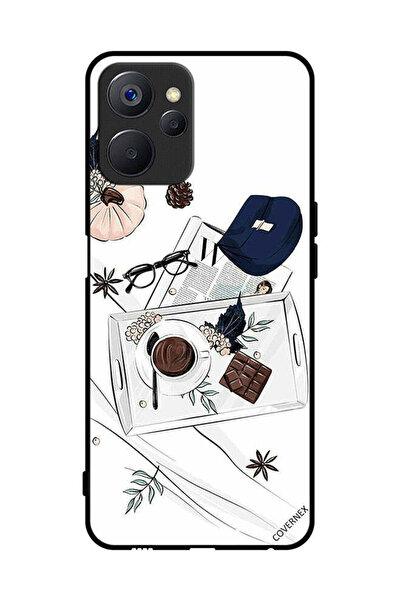 Covernex غطاء حماية لهاتف Realme 9i 5G برسومات القهوة والشوكولاتة