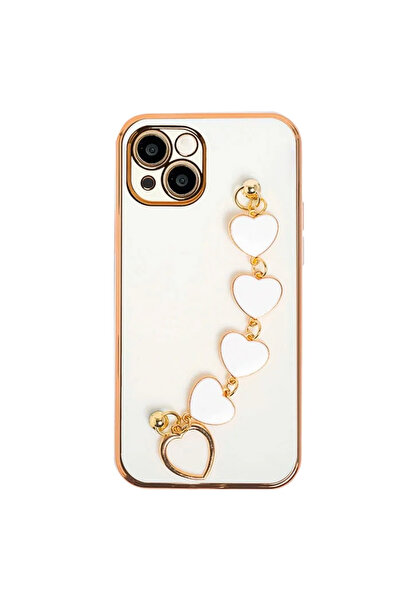 CT STONES Ally iPhone 13 6.1Inch Case Luxury Silicone Strap Case with Heart B...