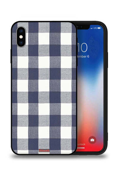 Tolwak غطاء حماية من القماش بنمط هندسي لهاتف Apple iPhone XS Max