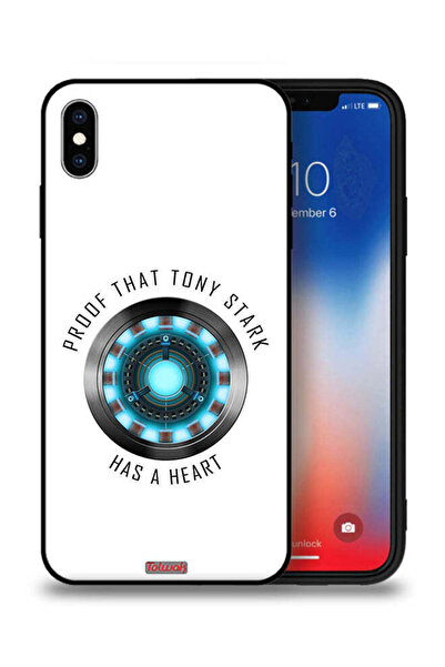Tolwak جراب حماية لجهاز Apple iPhone XS دليل على أن توني ستارك لديه قلب