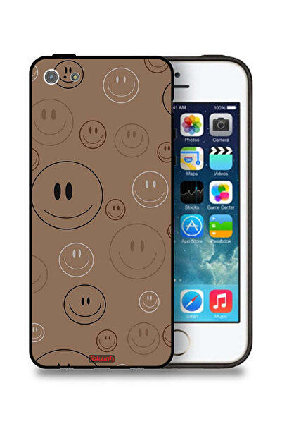 Tolwak جراب حماية لجهاز Apple iPhone 5/5s/SE بنقشة وجوه مبتسمة