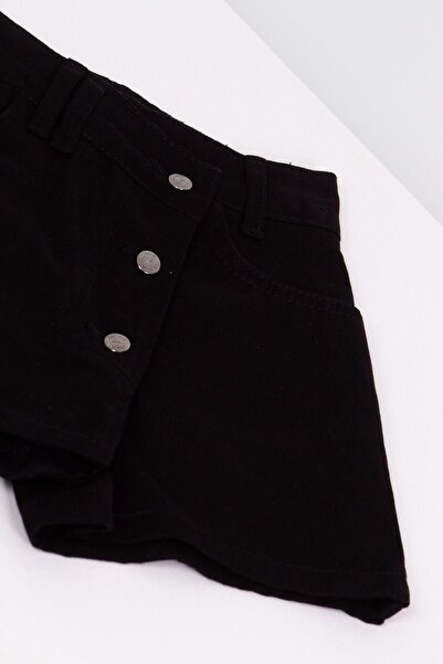 Pink Hippo Kids Kız Çocuk Gabardin Kot Şort Etek