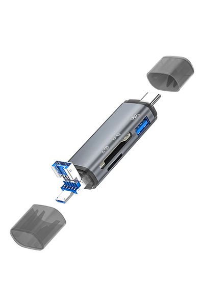 ETC Ally Ads-307 3 in 1 USB + Micro USB + Type-C Otg Card Reader-(5775) - Myg9739-7047