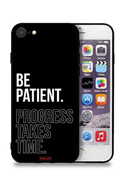 Tolwak جراب حماية لجهاز Apple iPhone SE (2022) - كن صبورًا، فالتقدم يستغرق وقتًا