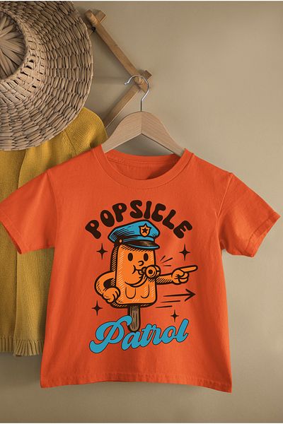 MAGORS Popsicle Patrol Printed Cotton Crewneck Short Sleeve Youth and Children's Tshirt