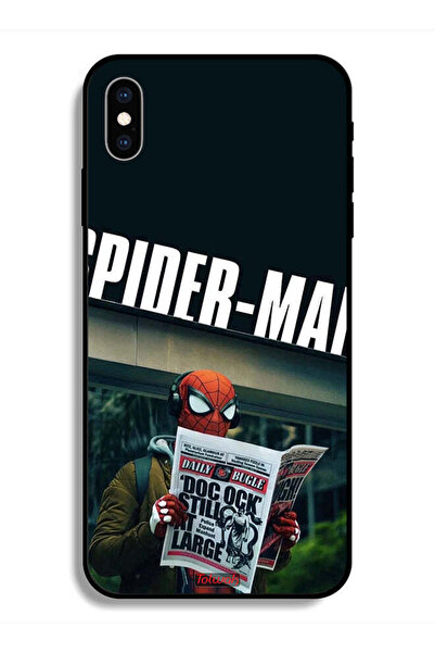 Tolwak Protective Case For Apple iPhone X Spiderman Reading Newspaper