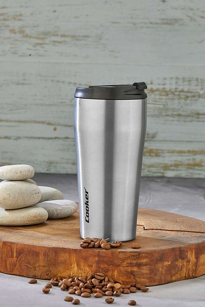 Cooker 400 ml Steel Thermos Mug |   Leakproof No Odor |   Coffee Tea Thermos That Keeps Warm and Cold for 6 Hours