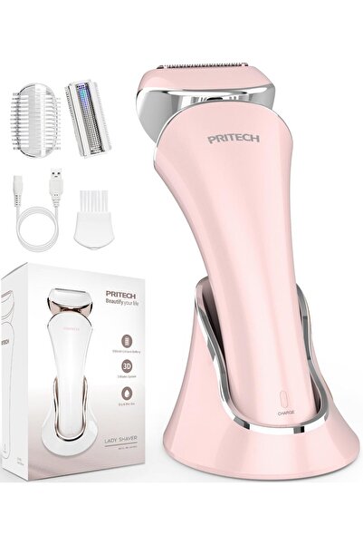 Pritech ماكينة حلاقة كهربائية للنساء، ماكينة حلاقة للسيدات، ماكينة حلاقة للسي...