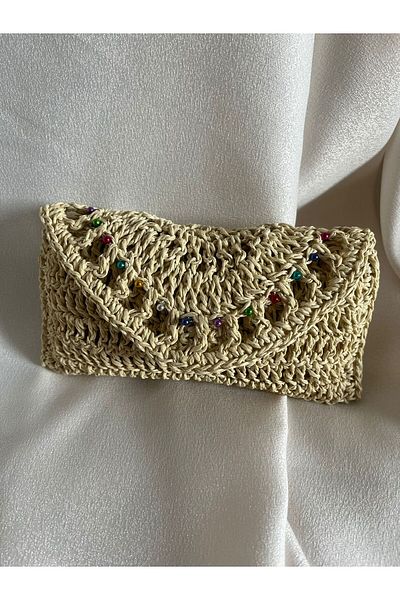 İhtiyacımVar I Need Multi-Purpose Wallet / Case - Underlining Protection - Lined Case Bead Embroidered