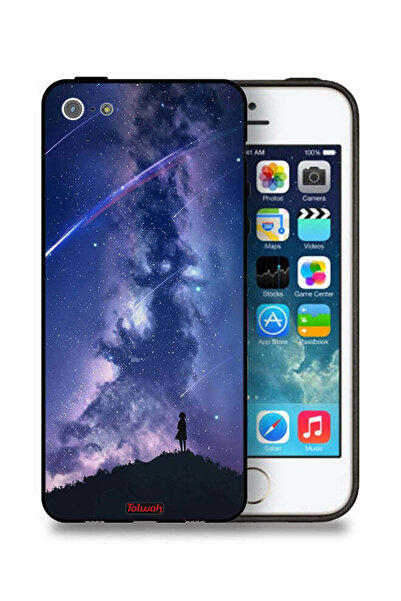 Tolwak غطاء حماية Apple iPhone 5/5s/SE - نجوم متحركة