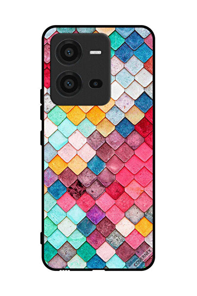 Covernex غطاء حماية لهاتف فيفو V25 بنمط مربع ماسي