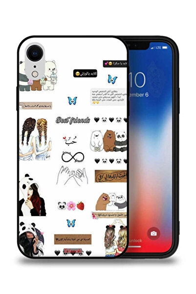 Tolwak غطاء حماية لجهاز Apple iPhone XR مع اقتباسات وملصقات باللغة العربية