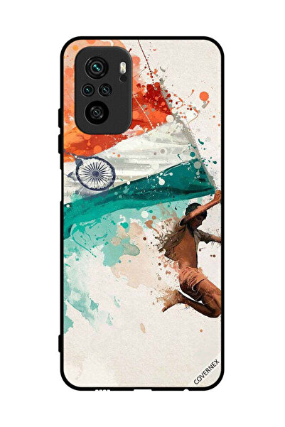 Covernex غطاء حماية لهاتف Poco M5s 4G يحمل علم الهند أثناء الطيران