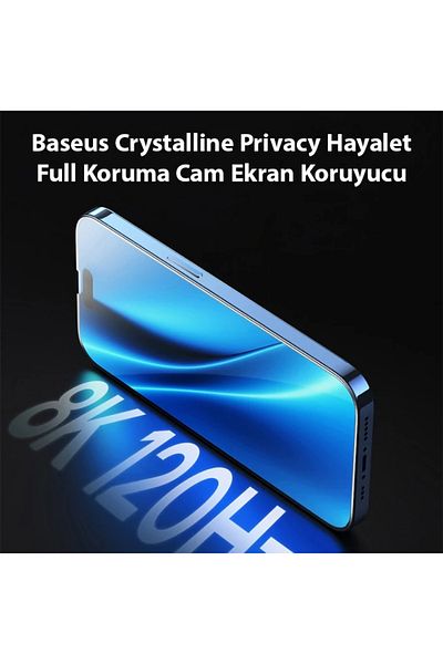CepteToptan واقي شاشة زجاجي كريستالي لهاتف iPhone 15 Privacy Ghost للحماية الكاملة - (1903) - MKİ2859-8930