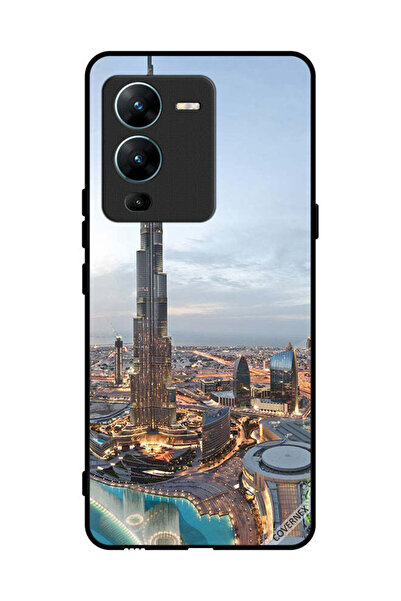 Covernex غطاء حماية لهاتف فيفو V25 برو، منظر جميل لوسط مدينة دبي